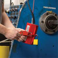 Velocity Plus Safety Lockout Padlock, Orange, Keyed Alike, Aluminum, 1-1/2" Width Rideout Tool & Machine Inc.