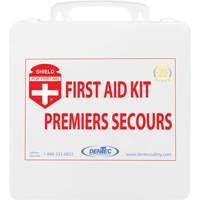 Trousse de premiers soins Shield, R&eacute;pond ou surpasse la norme CSA Z1220-24 type 2 environnements &agrave; faible risque, Moyen (26-50 travailleurs) Rideout Tool & Machine Inc.
