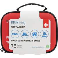75-Piece Home & Travel First Aid Kit, Nylon Bag Rideout Tool & Machine Inc.