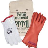 Rubber Electrical Insulating Glove Kit, ASTM Class 0, Size 8, 11" L Rideout Tool & Machine Inc.