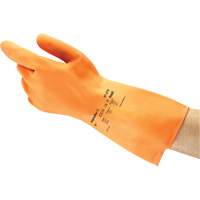 ALPHATEC&reg; 87-320 Gloves, Size 7, 11.8" L, Rubber Latex, Flock-Lined Inner Lining, 18-mil Rideout Tool & Machine Inc.