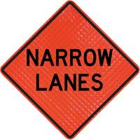 Enseigne enroulable Quadra Flex avec symbole de contr&ocirc;leur de la circulation Rideout Tool & Machine Inc.