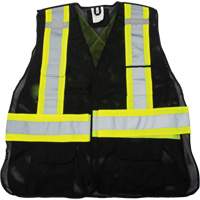 Veste d'arpenteur conforme aux normes de la CSA, Noir, Moyen, Polyester Rideout Tool & Machine Inc.