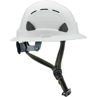 Fibre Metal Climbing Style Helmet with Full Brim, Meets CSA Type 2, Ratchet Suspension, Vented Rideout Tool & Machine Inc.