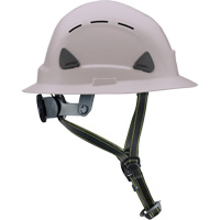 Fibre Metal Climbing Style Helmet with Full Brim, Meets CSA Type 2, Ratchet Suspension, Vented Rideout Tool & Machine Inc.