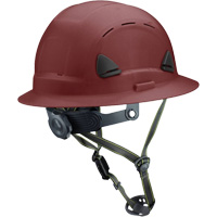 Fibre Metal Climbing Style Helmet with Full Brim, Meets CSA Type 2, Ratchet Suspension, Vented Rideout Tool & Machine Inc.