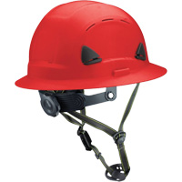 Fibre Metal Climbing Style Helmet with Full Brim, Meets CSA Type 2, Ratchet Suspension, Vented Rideout Tool & Machine Inc.
