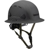 Casque Fibre Metal de style escalade avec bordure compl&egrave;te, R&eacute;pond aux normes CSA type 2, Suspension Rochet, Ventil&eacute; Rideout Tool & Machine Inc.