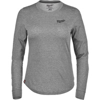 T-shirt hybride &agrave; manches longues FREEFLEX, Femmes, T-petit, Gris Rideout Tool & Machine Inc.