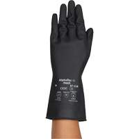 AlphaTec&reg; 87-118 Chemical-Resistance Gloves, Size Small/7, 12.6" L, Rubber Latex, Cotton Inner Lining, 31-mil Rideout Tool & Machine Inc.