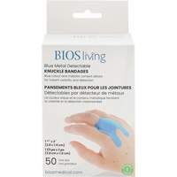 Blue Bandages, Knuckle, 3", Fabric Metal Detectable, Sterile Rideout Tool & Machine Inc.