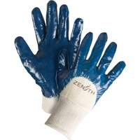 Gants &agrave; doublure interlock de poids moyen, 9/Grand, R&ecirc;vetement Nitrile, Enveloppe en Coton Rideout Tool & Machine Inc.