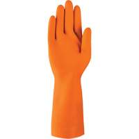 AlphaTec&reg; 87-208 Heavy-Duty Chemical-Resistant Gloves, Size 7, 12.8" L, Rubber Latex, Cotton/Flock-Lined Inner Lining, 29.5-mil Rideout Tool & Machine Inc.