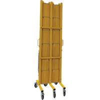 Barri&egrave;re extensible, 84" h x 20' lo, Jaune Rideout Tool & Machine Inc.