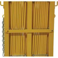 Barri&egrave;re extensible, 84" h x 20' lo, Jaune Rideout Tool & Machine Inc.