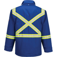 Bizflame&reg; 88/12 Insulated Winter Parka, Blue, Small Rideout Tool & Machine Inc.