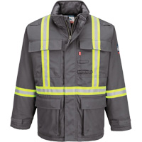 Bizflame&reg; 88/12 Insulated Winter Parka, Grey, Small Rideout Tool & Machine Inc.