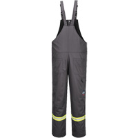 Bizflame&reg; 88/12 Insulated Bib Pants, Cotton/Nylon, Small, Grey Rideout Tool & Machine Inc.