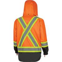 5056 Pioneer&reg; Yukon 7-in-1 Waterproof Winter Safety Parka, Polyester, Black/High Visibility Orange, X-Small Rideout Tool & Machine Inc.