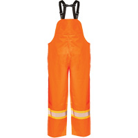 R805 Hurricane Bib Pants, Small, High Visibility Orange Rideout Tool & Machine Inc.