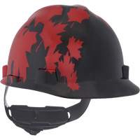 Specialty V-Gard&reg; Hard Hat, Ratchet Suspension, Black/Red Rideout Tool & Machine Inc.