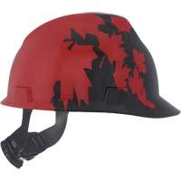 Specialty V-Gard&reg; Hard Hat, Ratchet Suspension, Black/Red Rideout Tool & Machine Inc.