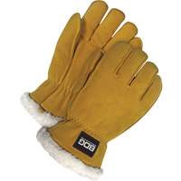 Driver's Gloves, Medium, Split Deerskin Palm, Sherpa Inner Lining Rideout Tool & Machine Inc.