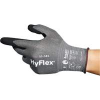 HyFlex&reg; 11-581 Ultra-Lightweight Industrial Gloves, Size 6, 21 Gauge, Nitrile Coated, Nylon/HPPE/Tungsten/Spandex Shell, ASTM ANSI Level A6 Rideout Tool & Machine Inc.