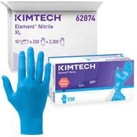 Gants d'examen Kimtech Element, T-petit, Nitrile, 3,2 mils, Sans poudre, Bleu, Classe 2 Rideout Tool & Machine Inc.