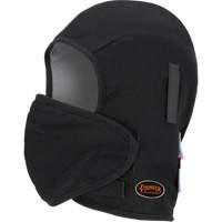 Pioneer 766A Flame-Resistant Quilted Hard Hat Liner with Detachable Mouthpiece, Black/Grey, Cotton/FR-Tech&reg;/Modacrylic/Nylon Rideout Tool & Machine Inc.