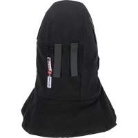 Pioneer 765A Flame-Resistant Quilted Hard Hat Liner with Long Neck & Detachable Mouthpiece, Black/Grey, Cotton/FR-Tech&reg;/Modacrylic/Nylon Rideout Tool & Machine Inc.