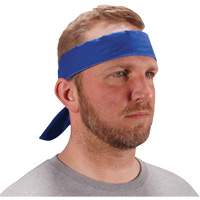 Bandeau de refroidissement Chill-Its 6702 avec polym&egrave;res int&eacute;gr&eacute;s et fermeture &agrave; nouer, Bleu Rideout Tool & Machine Inc.