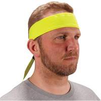 Bandeau de refroidissement Chill-Its 6702 avec polym&egrave;res int&eacute;gr&eacute;s et fermeture &agrave; nouer, Jaune lime haute visibilit&eacute; Rideout Tool & Machine Inc.