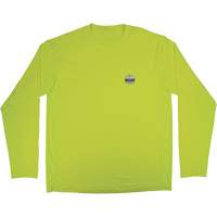 Chill-Its 6689 Cooling Long Sleeve Sun Shirt with UV Protection, High-Visibility Lime-Yellow, Small Rideout Tool & Machine Inc.