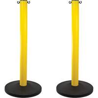 Industrial Stanchion, 37" High, Yellow Rideout Tool & Machine Inc.