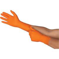 TOUCHNTUFF 93-800 Disposable Gloves, 6.5/7, Latex/Neoprene/Nitrile, 23.6-mil, Powder-Free, Orange Rideout Tool & Machine Inc.
