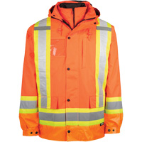 High-Visibility 7-in-1 Jacket, Polyester, High Visibility Orange, X-Small Rideout Tool & Machine Inc.