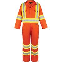 Combinaison non doubl&eacute;e haute visibilit&eacute;, Petit, Orange haute visibilit&eacute; Rideout Tool & Machine Inc.