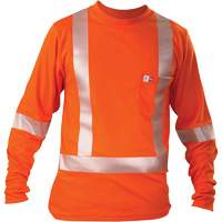 T-shirt &agrave; manches longues, Petit, Orange Rideout Tool & Machine Inc.