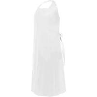 CoverMe Apron with Die-Cut Neck, Polyurethane, 45" L x 35" W, White Rideout Tool & Machine Inc.