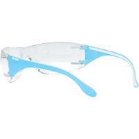 Adapt Lite Blue/White Safety Glasses, Clear Lens, Anti-Fog/Anti-Scratch, ANSI Z87+/Meets/Exceeds CSA Z94.3 Rideout Tool & Machine Inc.