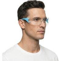 Adapt Lite Blue/White Safety Glasses, Clear Lens, Anti-Fog/Anti-Scratch, ANSI Z87+/Meets/Exceeds CSA Z94.3 Rideout Tool & Machine Inc.