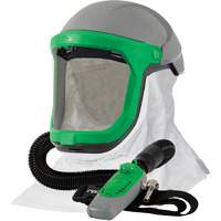 Z-Link Respirator with Tychem 4000 Shoulder Cape & C40, Facepiece Respirator/Welding Helmet Rideout Tool & Machine Inc.