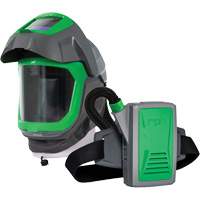 Z-Link Respirator Helmet with Face Seal, Visor & Belt Mount, Facepiece Respirator/Welding Helmet, Lithium-Ion Battery Rideout Tool & Machine Inc.