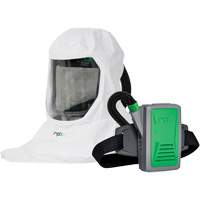 T-Link Respirator with Bump Cap, Breathing Tube, Belt-Mount & PX5 PAPR, Loose Fitting Hood & Faceshield, Lithium-Ion Battery Rideout Tool & Machine Inc.