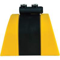 HAZLOK Safety Barrier System, Plastic, Magnetic Mount, 30', Black and Yellow Tape Rideout Tool & Machine Inc.