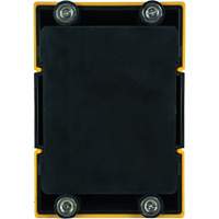 HAZLOK Safety Barrier System, Plastic, Magnetic Mount, 30', Black and Yellow Tape Rideout Tool & Machine Inc.