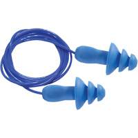 SEALTEC TipGrip Blue 100% Metal Detectable Reusable Earplugs, Corded, One-Size, Bulk - Box, 26 dB NRR dB Rideout Tool & Machine Inc.