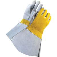 Soudeur doubl&eacute; avec poignet de 5", Cuir de vache refendu, Taille Taille unique Rideout Tool & Machine Inc.