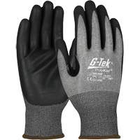 Gants r&eacute;sistant &agrave; la coupe G-Tek avec capacit&eacute; pour &eacute;cran tactile, Taille Moyen, Calibre 18, Rev&ecirc;tement Mousse de nitrile, Enveloppe en PolyKor, ASTM ANSI niveau A4/EN 388 niveau D Rideout Tool & Machine Inc.